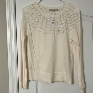 Loft sweater cream size Small